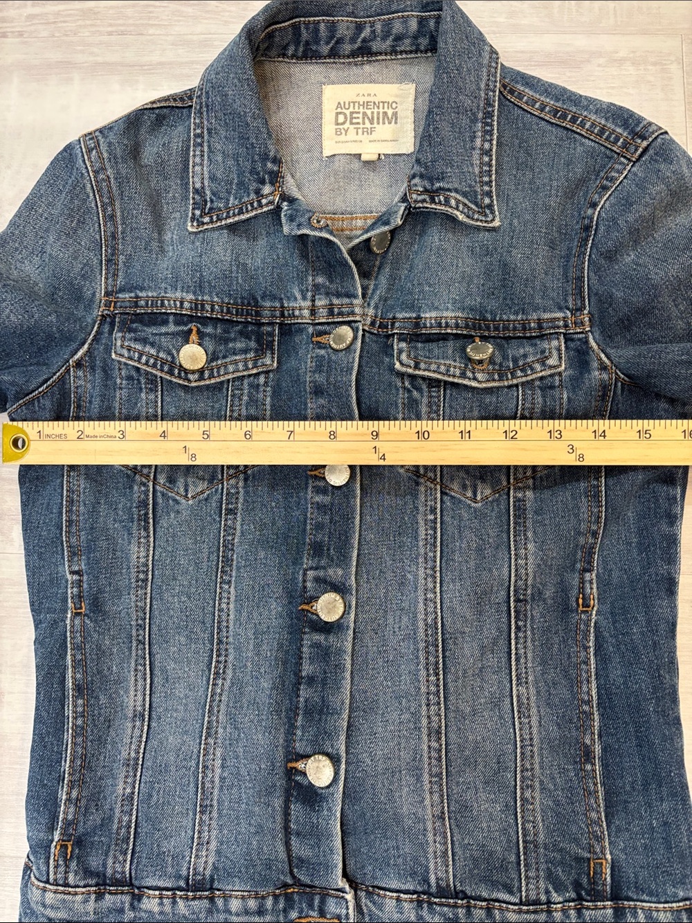 Zara Classic Blue Denim Jacket - Picture 5 of 7